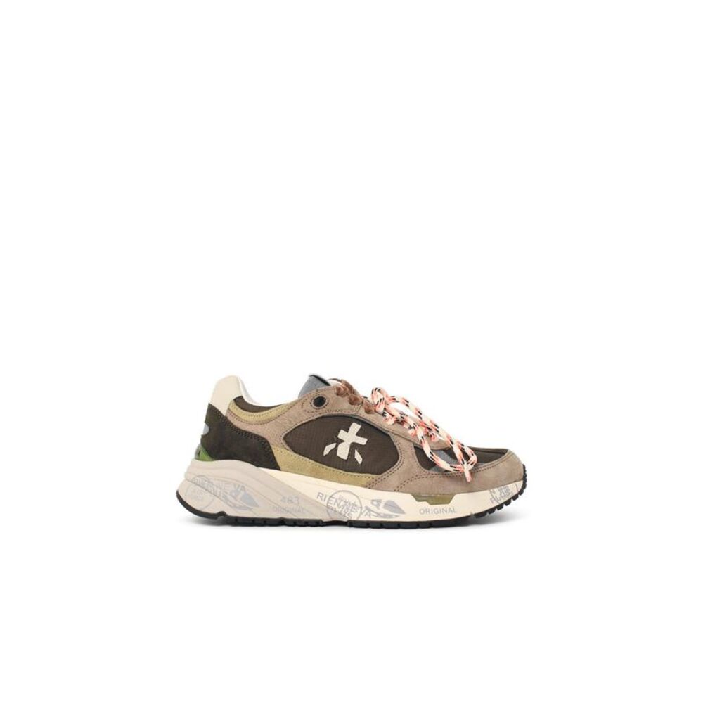 Premiata 'Mased 8521L' Sneakers In Brown And Beige Leather Blend Women